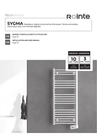 Notice ROINTE SYGMA Electric towel warmer