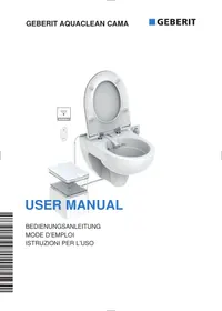 Notice GEBERIT KIT HYGIèNE JAPONAIS LAVANT POUR WC CAMA Japanese toilet