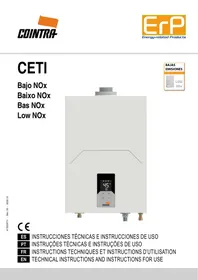 Notice COINTRA CETI - BAJO NOX BAIXO NOX BAS NOX LOW NOX Chauffe-eau