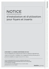 Notice INVICTA MILOS Foyer à bois