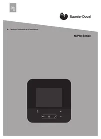 Notice SAUNIER DUVAL MIPRO SENSE Thermostat pour chaudière