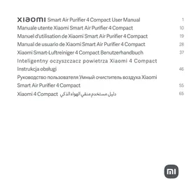 Notice Xiaomi MIAIR4COMPACT Purificateur d'air
