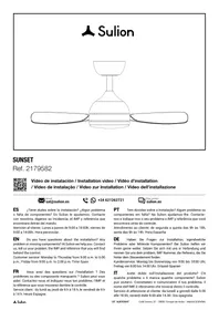 Notice SULION SUNSET Ventilateur