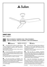 Notice SULION SUNSET AQUA Ventilateur