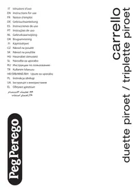 Notice PEG PEREGO DUETTE PIROET کالسکه دوقلو