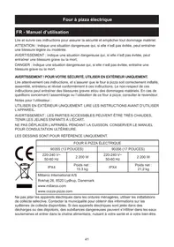 Notice COZZE COZZE éLECTRIQUE Four à pizza