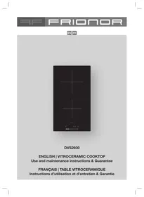Notice FRIONOR DVS2930 Ceramic hob