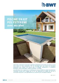 Notice BWT PISCINE EN BLOC POLYSTYRèNE Piscine