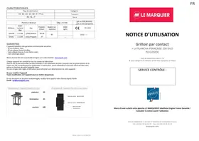 Notice LEMARQUIER 250 DUO - PLFO250DC Plancha