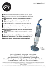 Notice GRE VCB50P Pulitore per piscina