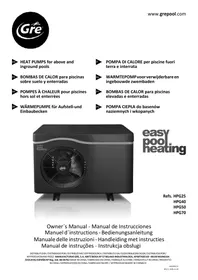 GRE HPG25 - HPG40 - HPG50 - HPG70 - Pompa di calore per piscina