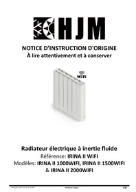Notice HJM IRINA Radiateur électrique
