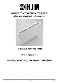 HJM SPRING II - EFHII1000, EFHII1500 &amp; EFHII2000 - Radiateur électrique