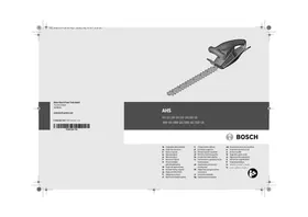 Notice BOSCH EASYHEDGECUT 45-16 - AHS 45-16 | 50-16 | 55-16 | 60-16 450-16 | 480-16 | 500-16 | 550-16 مقصات السياج
