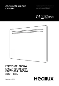 Notice HEALLUX TAO - EPC07-10R : 1000W EPC07-15R : 1500W EPC07-20R : 2000W Radiateur électrique
