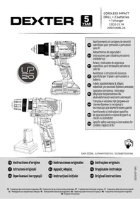 Notice DEXTER 12ID2-25.1A - 20ID3-60BL.2A Акумуляторний дриль-шуруповерт