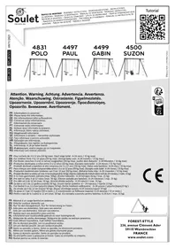 Notice SOULET POLO - PAUL - GABIN - SUZON Portique