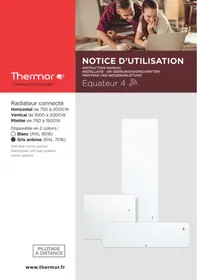 Notice THERMOR EQUATEUR 4 Radiateur électrique