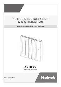 Notice NOIROT ACTIFLO Radiateur électrique