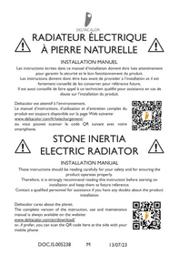 Notice DELTACALOR CUBO EVO Electric heater