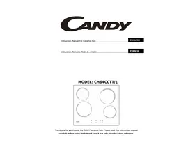 Notice CANDY CH64CCTT/1 Table vitroceramique