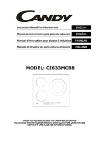 Notice CANDY CI633MCBB Table induction
