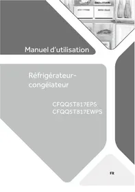 Notice CANDY CFQQ5T817EPS Réfrigérateur américain