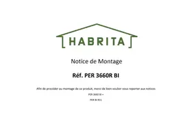 Notice HABRITA 3660R BI Pergola