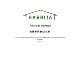 Notice HABRITA PER 36V30 BI Pergola