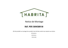 Notice HABRITA PER 36M30R BI Pergola