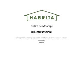 Notice HABRITA PER 3630V BI Pergola