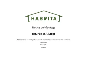 Notice HABRITA PER 36R30R BI Pergola