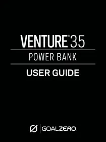 Notice GOAL ZERO VENTURE 35 Power bank