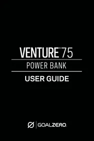 Notice GOAL ZERO VENTURE 75 Battery