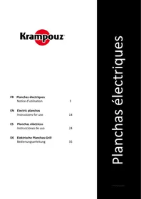 Notice KRAMPOUZ PFDS2AA - PFCB2AA - PFSR2AA - PFSV2AA Plancha