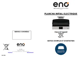 Notice ENO COMBO INITIAL 50 - 5551 Plancha