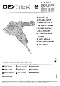 800W 220V = 800AG2-125.5002 800W 127V = 800AG2-125.5003 800AG2-125.5001 DEXTER