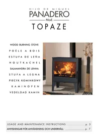 Notice PANADERO TOPAZE Vedspis