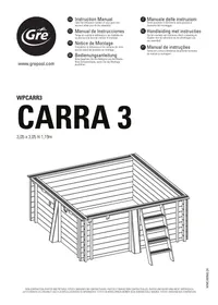 Notice GRE CARRA 3 Piscina de madeira