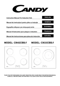 Notice CANDY CI633CBB/1 Plaque de cuisson induction