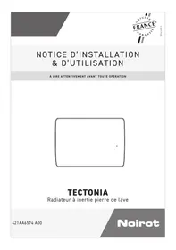 Notice NOIROT TECTONIA Radiateur électrique