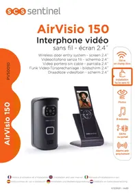 Notice SCS SENTINEL AIRVISIO 150 Interphone vidéo