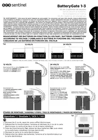 Notice SCS SENTINEL 1 - 3 Batterie de secours