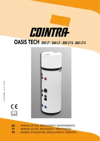 Notice COINTRA OASIS TECH 200 LT - 260 LT - 200 LT-S - 260 LT-S Calentador de agua electrico