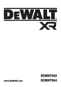 DEWALT DCMHT562 - DCMHT564 - Hedge trimmers