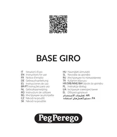 Notice PEG PEREGO BASE GIRO Scaun auto