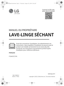 LG F164R51WRS - Lave linge sechant frontal
