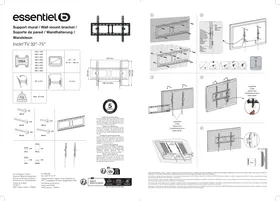 ESSENTIELB Inclin'TV 32-75'' - Support mural pour téléviseur