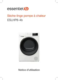 Notice ESSENTIELB ESLHP8-4B Sèche-linge pompe à chaleur