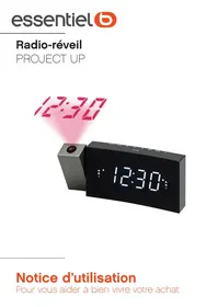 Notice ESSENTIELB PROJECT UP Radio-réveil avec projecteur
